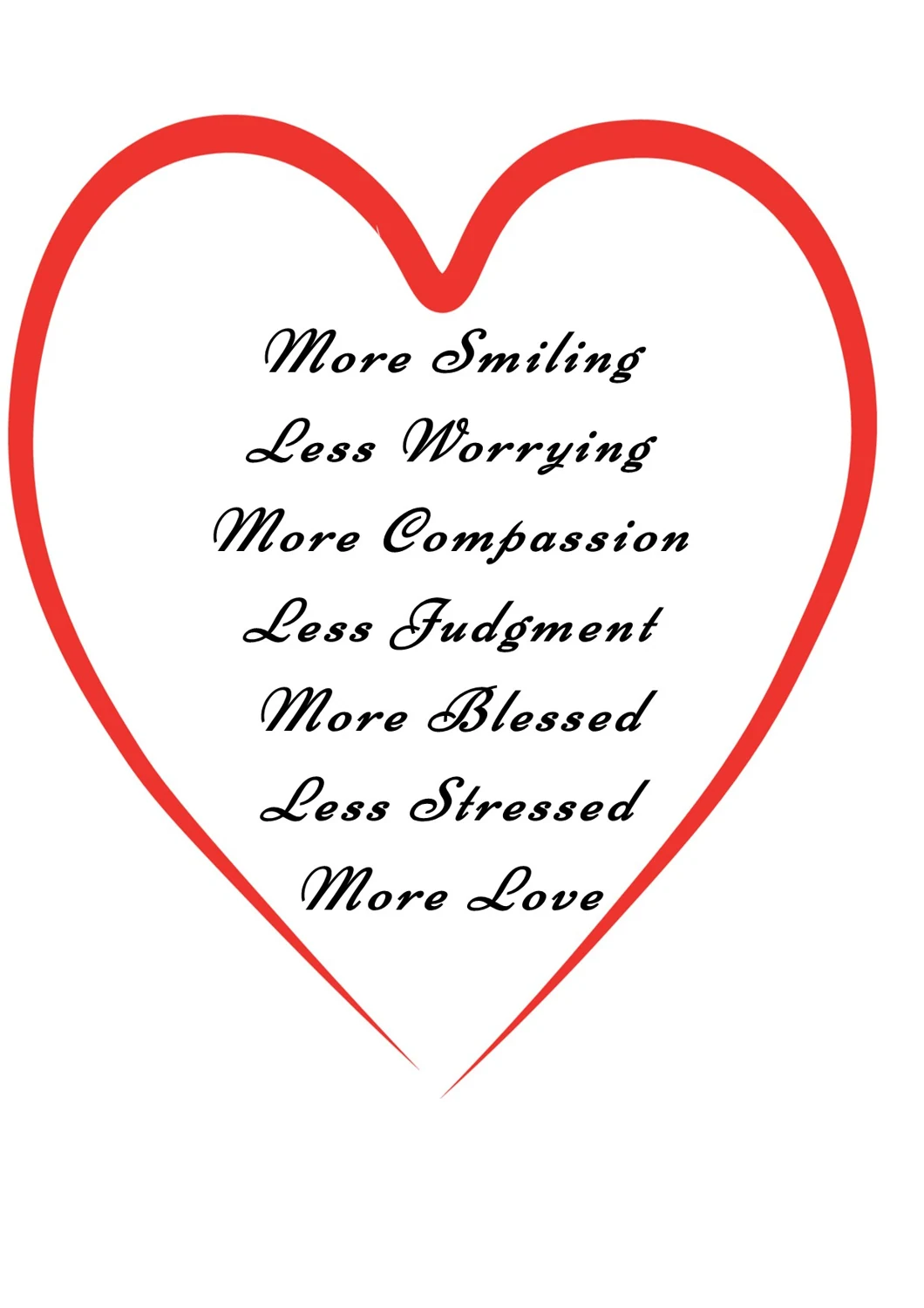 Words for relaxation and self-care